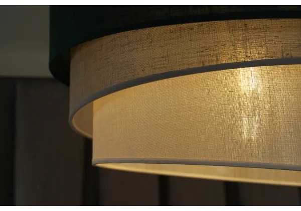 Duolla - Csillár zsinóron TRIO 1xE27/15W/230V átm. 45 cm zöld/szürke/fehér