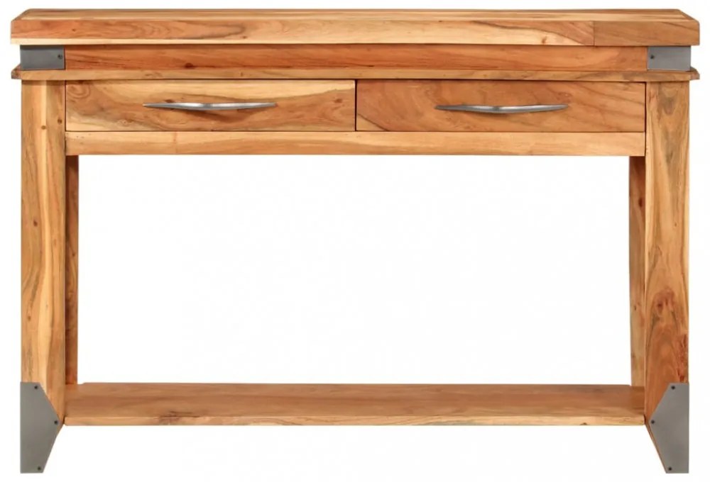 tömör akácfa tálalóasztal 110 x 34 x 74 cm