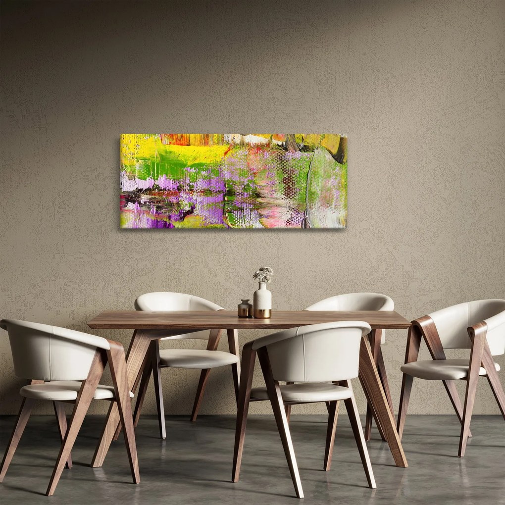 Absztrakció kép - festmény (120x50 cm)