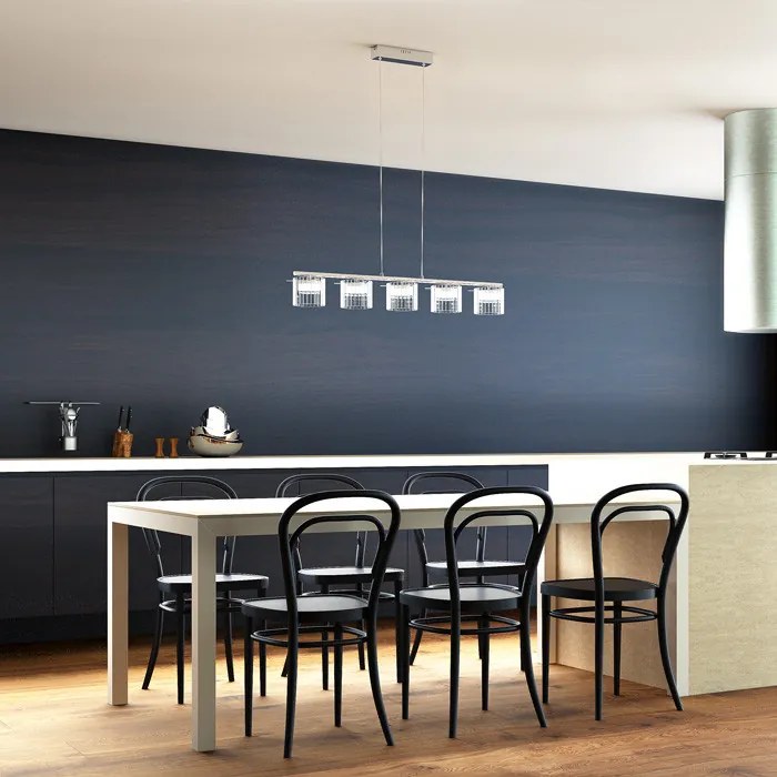 RENDL R11678 ESTRA Modern Led Függesztett Lámpa Átlátszó Üveg IP20