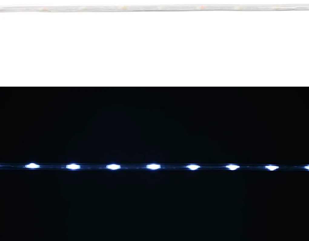 Kötél világítás 240 LED-del Hideg Fehér 10 m PVC