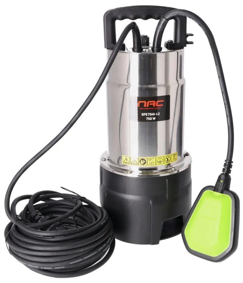 NAC merülő szennyvízszivattyú SPE75HI-L2 rozsdamentes