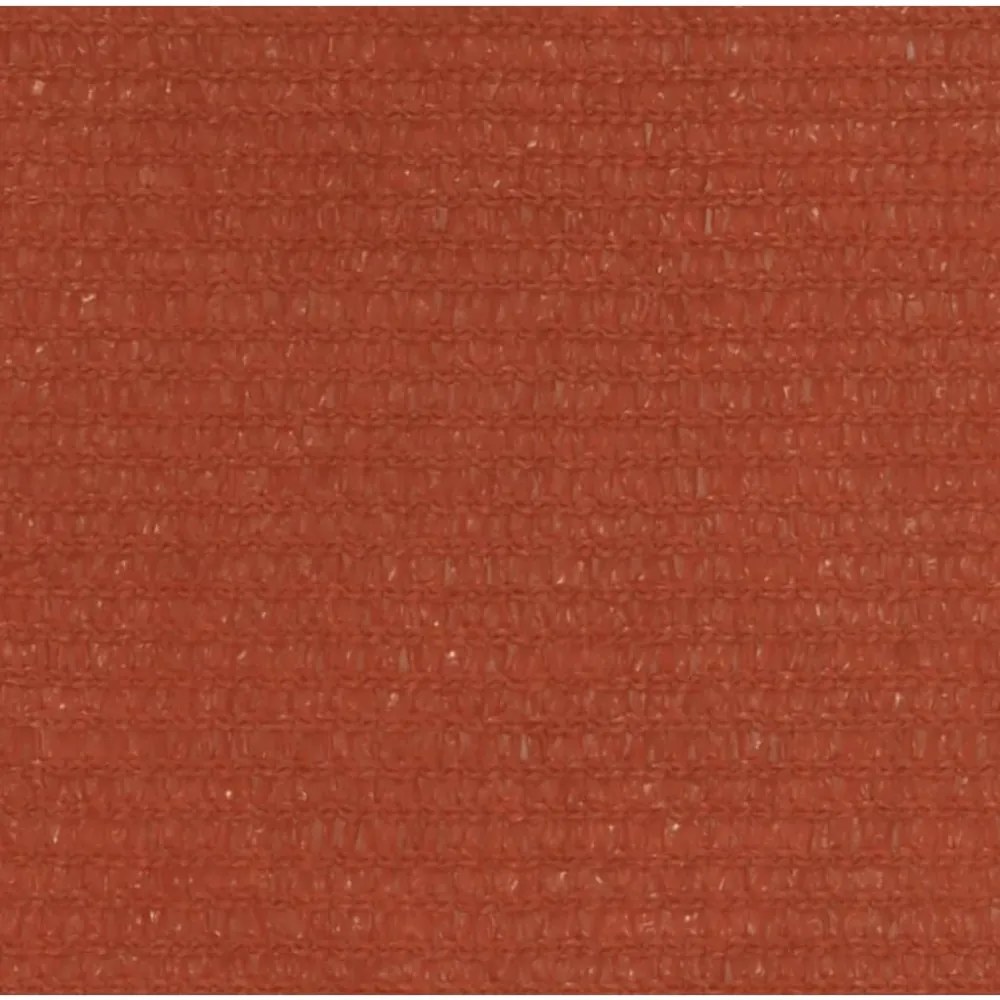 terrakotta négyszögletű HDPE napvitorla 160 g/m² 3,5x5 m