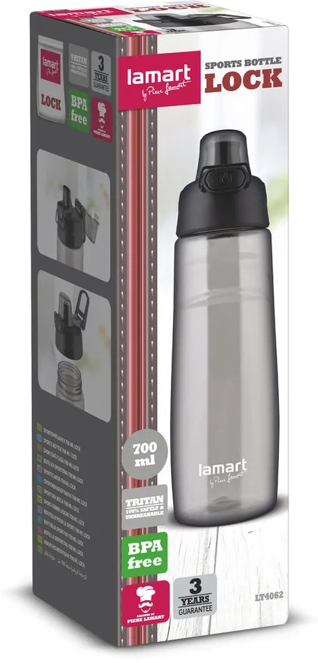 Lamart LT4062 Lock  sport palack 0,7 l, fekete