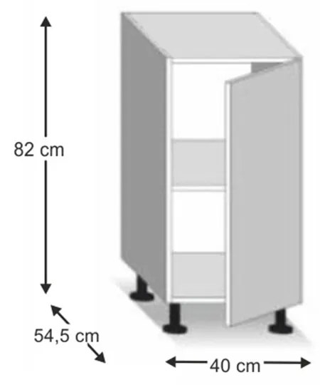 Alsó konyhaszekrény Lilouse D 40. 788629