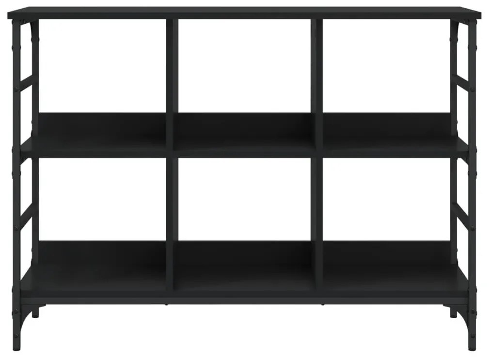 fekete szerelt fa tálalószekrény 102 x 32 x 73,5 cm