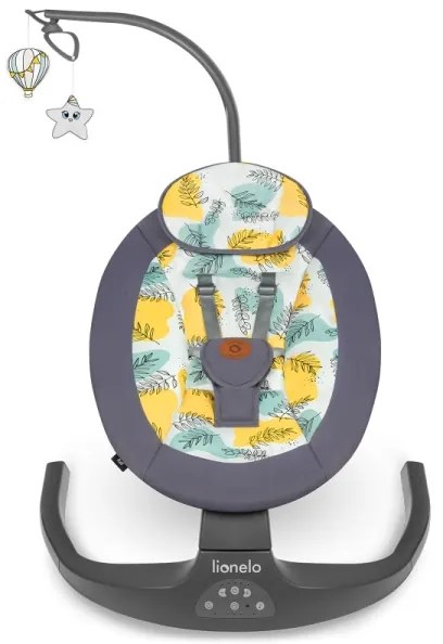 Lionelo - Babahinta dallal RALF 4xAA Grey Concrete + távirányító