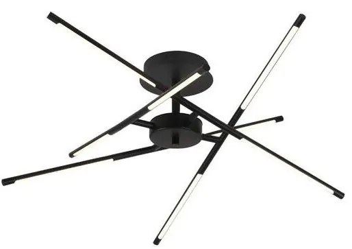 Rabalux Rabalux 71338 - LED Felületre szerelhető csillár HENLI2 LED/40W/230V 3000K fekete RL71338