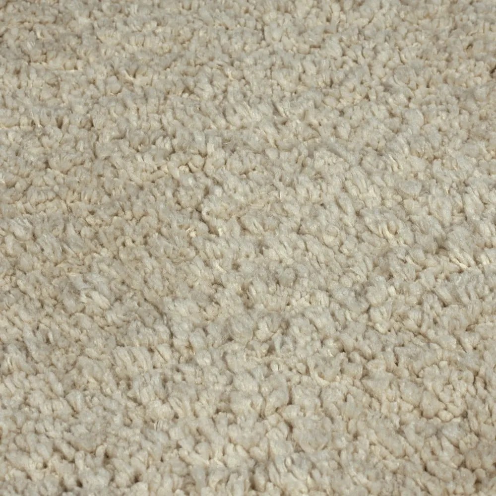 Bézs mosható kerek szőnyeg újrahasznosított szálakból 133x133 cm Fluffy – Flair Rugs