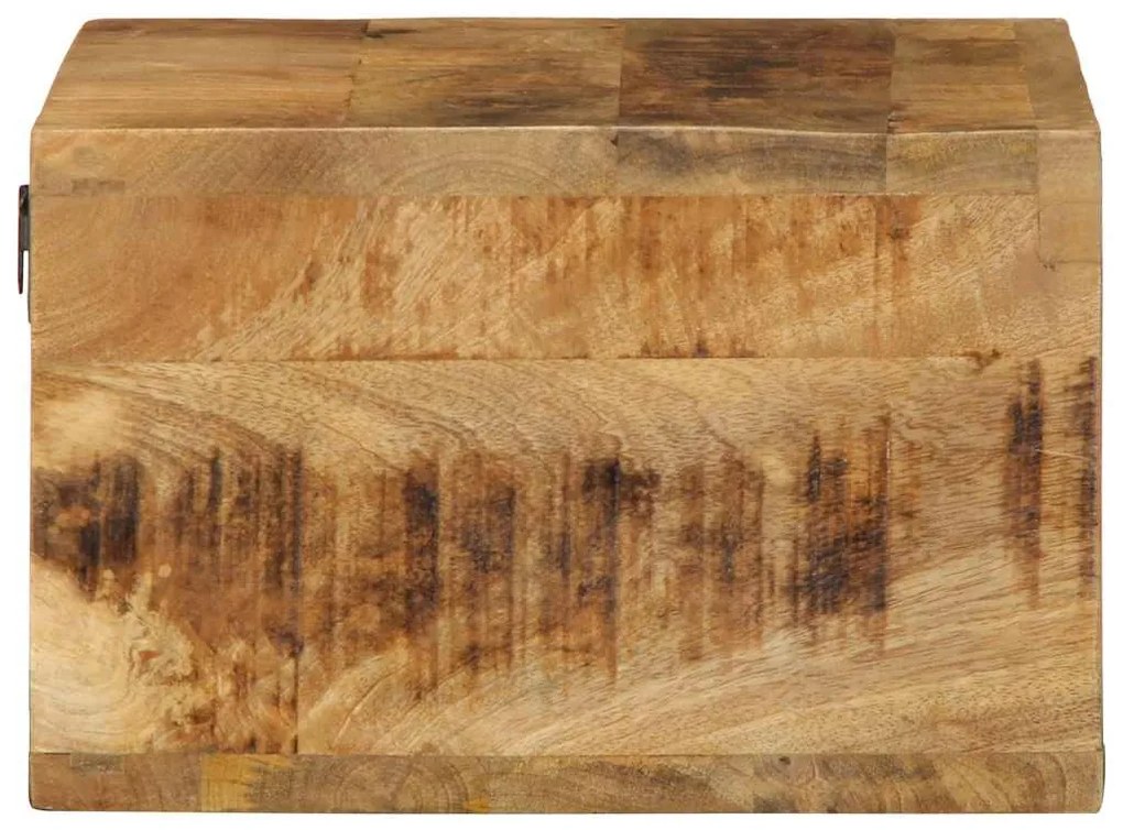 tömör nyers mangófa falra szerelhető TV-szekrény 40x30x19 cm