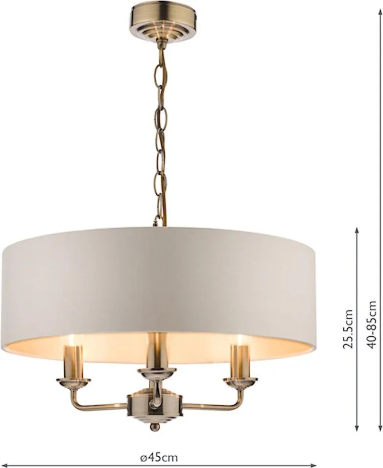 Laura Ashley Sorrento 3621363-Q Csillár 3x40W/E14 IP20