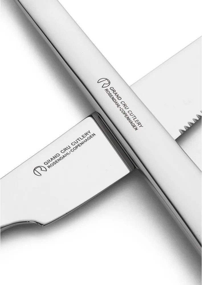 Ezüstszínű rozsdamentes acél evőeszköz készlet 16 db-os Grand Cru – Rosendahl