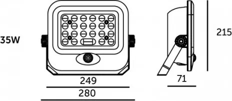 LED napelemes reflektor mozgásérzékelővel MHCS LED/35W/3,2V IP65 15000 mAh + távirányító
