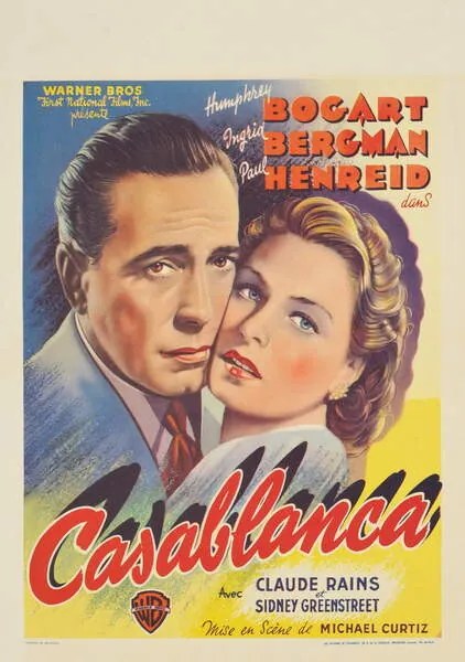 Reprodukció Casablanca, Belgian School,