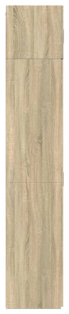 sonoma tölgy szerelt fa tárolószekrény 70 x 42,5 x 225 cm