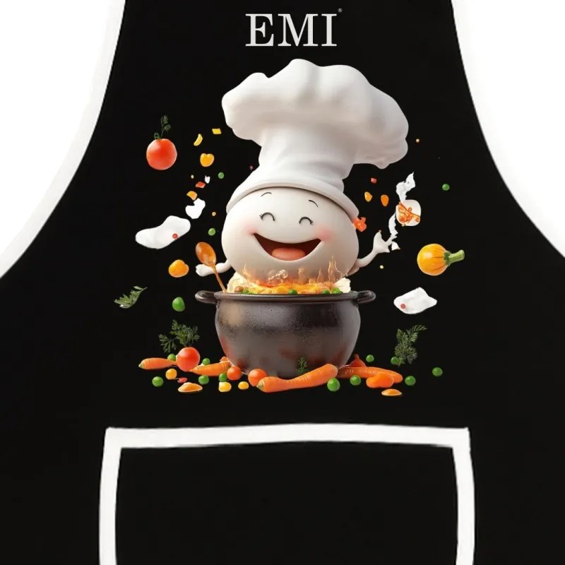 EMI Gusto konyhai kötény, Fekete