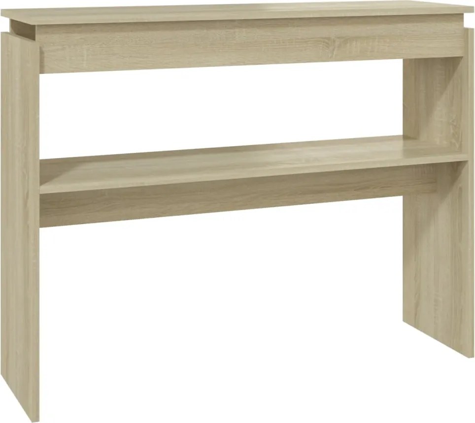 vidaXL sonoma tölgy színű szerelt fa tálalóasztal 102 x 30 x 80 cm