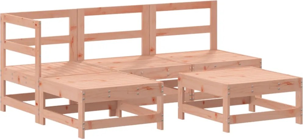 vidaXL 5 részes tömör duglászfenyő kerti pihenőgarnitúra