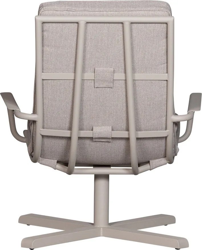 Világosszürke fém kerti fotel Coosa – Exotan