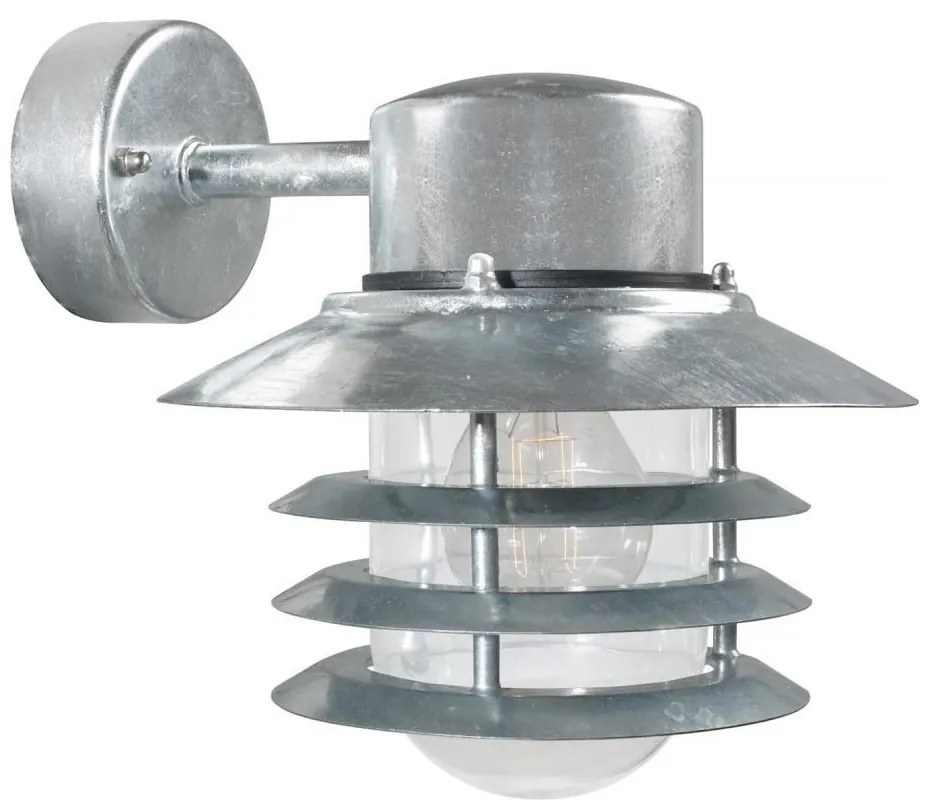 Nordlux - Kültéri fali lámpatest VEJERS 1xE27/60W/230V IP54 ezüstszínű