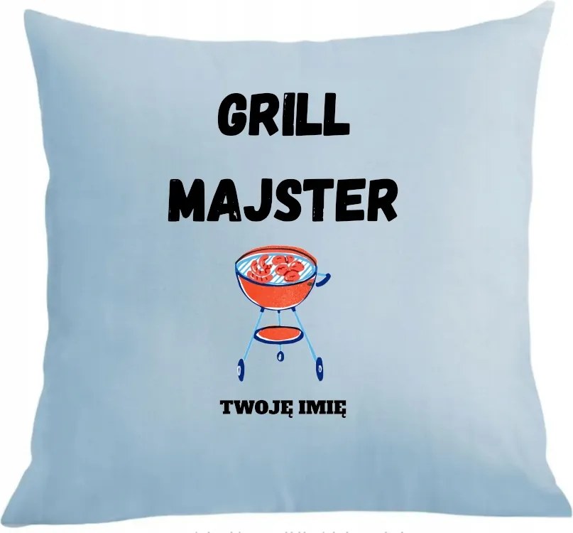 Párna párnahuzat Ajándék Grill Barkács Név
