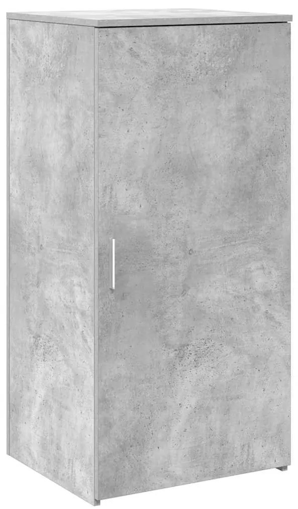recepciós pult betonszürke 155x50x103,5 cm szerelt fa
