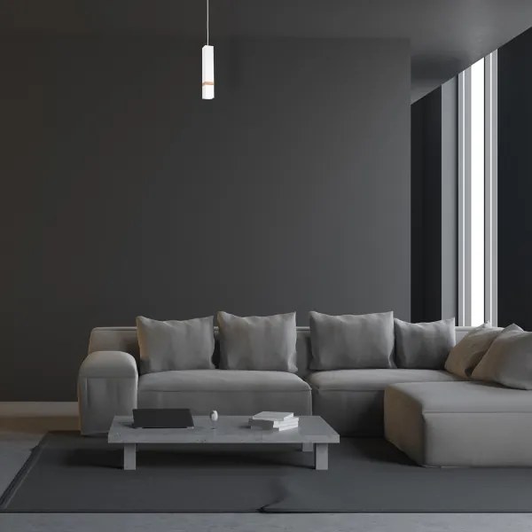 Csillár zsinóron VIDAR 1xGU10/25W/230V fehér