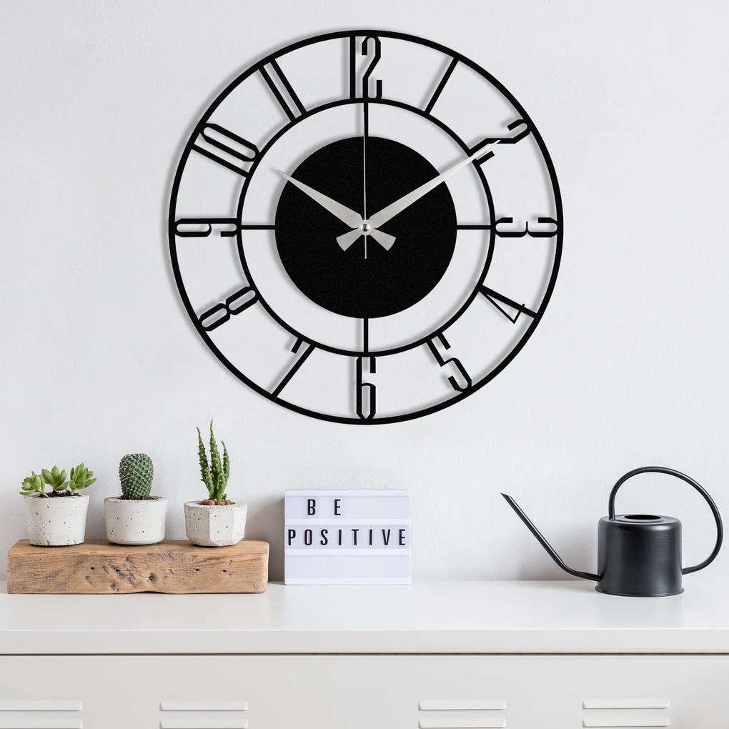 Dekoratív fém falióra, Enzoclock - S011