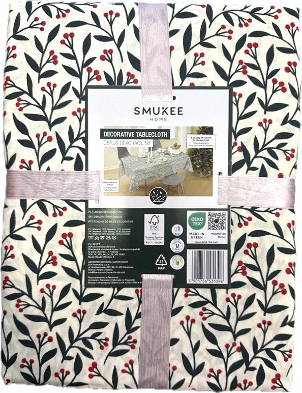 Smukee nagy Abrosz Dekoratív Karácsonyi 110 x 160 cm pamut