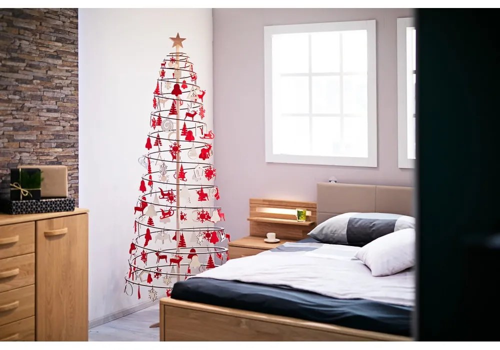 Large csillag csúcsdísz fából, dekorációs karácsonyfára - Spira