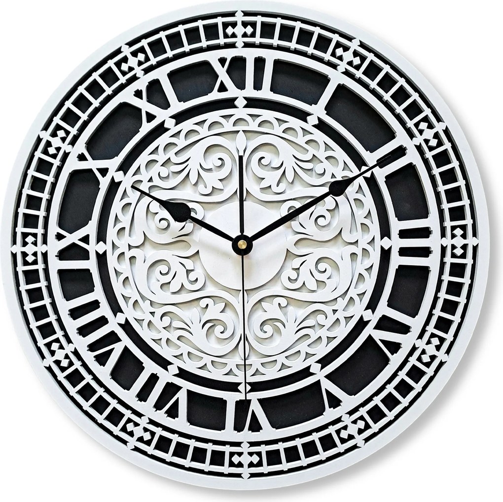 Nagy, Falióra, Vintage, Római Számok, Fa,nappaliba, Hálószobába