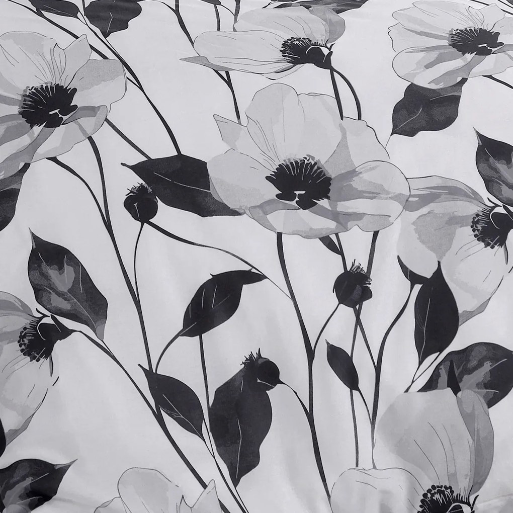 4Home Monochrome Bloom pamut renforcé ágyneműhuzat, 140 x 200 cm, 70 x 90 cm
