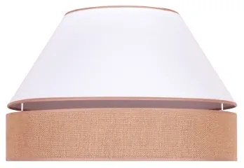 Duolla - Mennyezeti lámpa AVIGNON 1xE27/15W/230V á. 50 cm fehér/barna