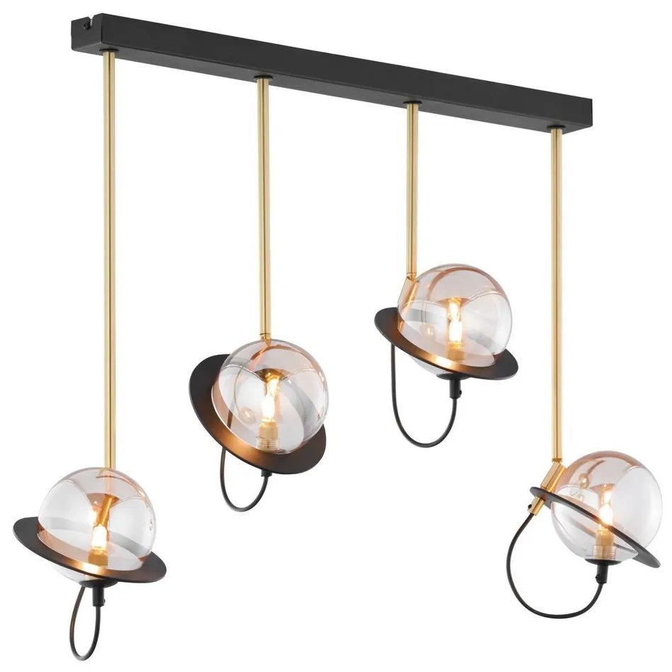 Jupiter 1892 - Csillár rúdon PLANET 4xG9/10W/230V arany