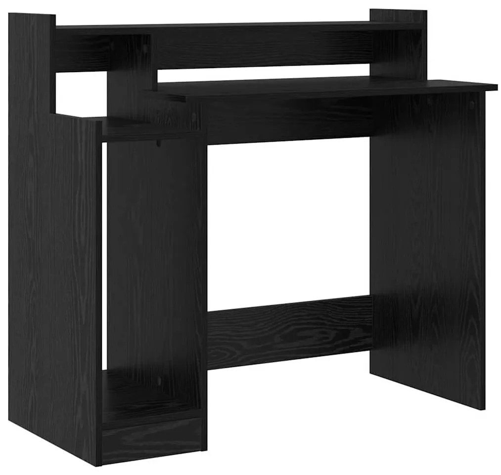 Asztal asztali lámpákkal Musta tammi 97 x 45 x 90 cm Faanyag