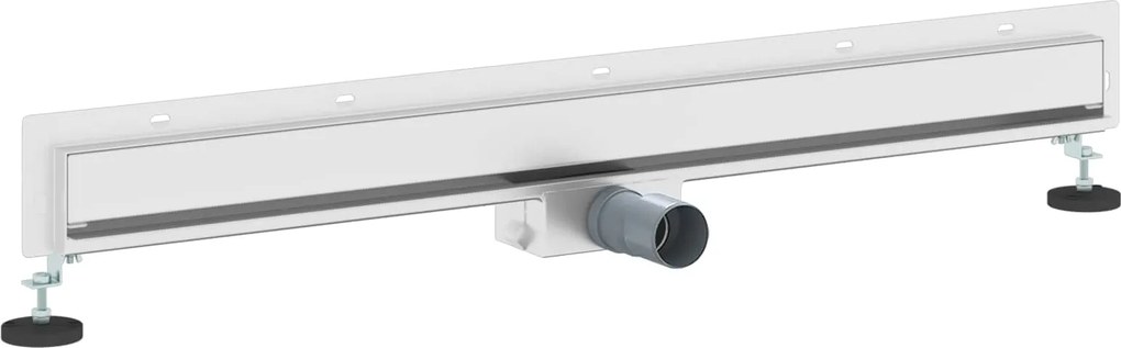 vidaXL Falon rögzített zuhanylefolyó Ezüst 90 cm Rozsdamentes acél 304