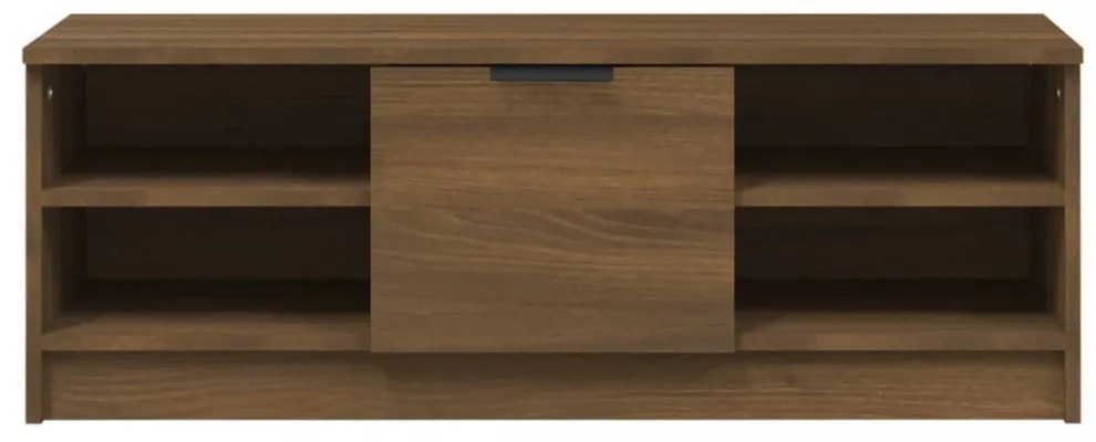 barna tölgyszínű szerelt fa TV-szekrény 102 x 35,5 x 36,5 cm