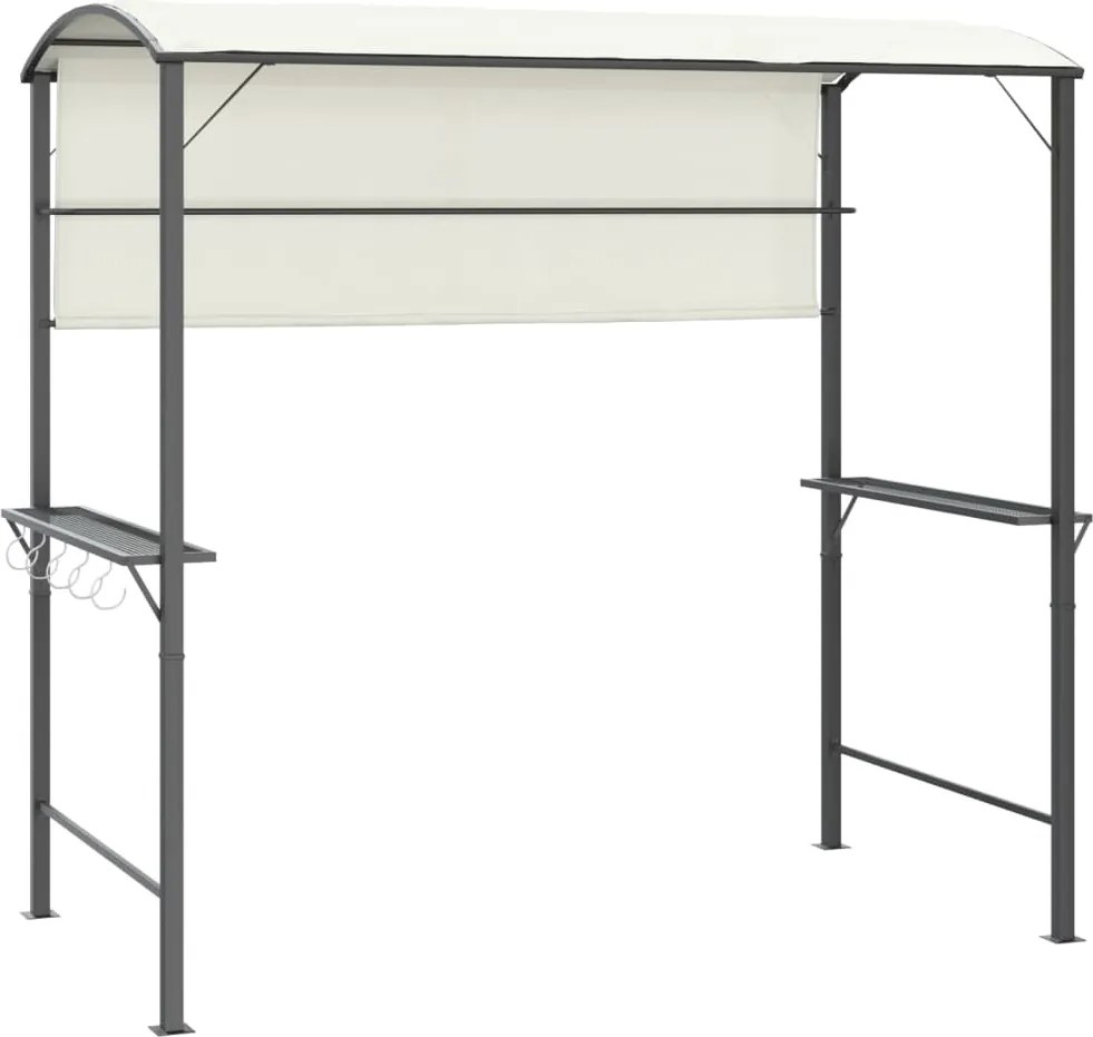 vidaXL krémszínű pavilon tetővel 220 x 110 x 200 cm