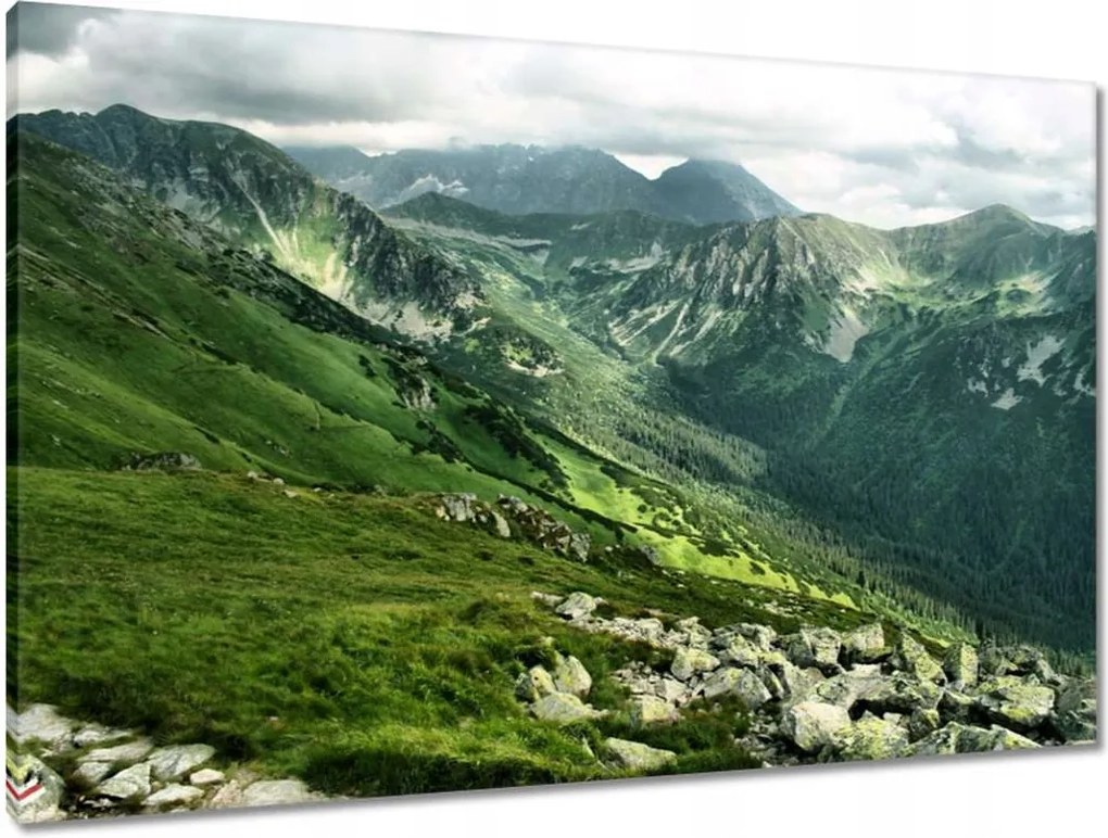 Vászonkép 90x60 Tátra Lengyel hegyek Kilátás