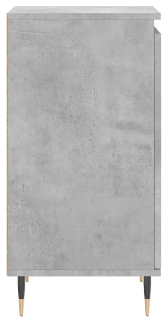 betonszürke szerelt fa tálalószekrény 40 x 35 x 70 cm