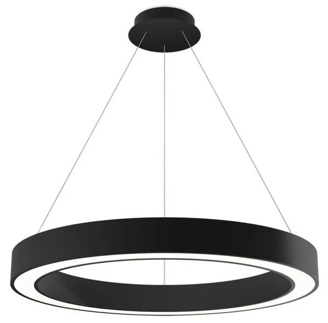 LED2 - LED Dimmelhető csillár zsinóron SATURN LED/60W/230V 3000K/4000K fekete