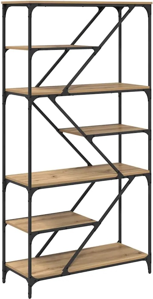 vidaXL Könyvespolc Artisan tölgy 91 x 36 x 176 cm Faanyag