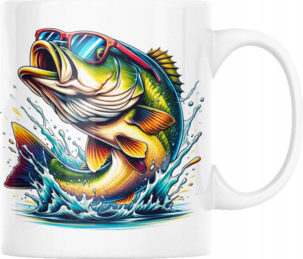 Gyönyörű Bögre Horgászoknak Születésnapi Ajándék Halaknak 330 ml Csomagolás
