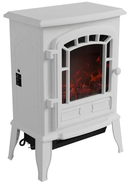 Juskys Elektromos kandalló 2000W - fehér