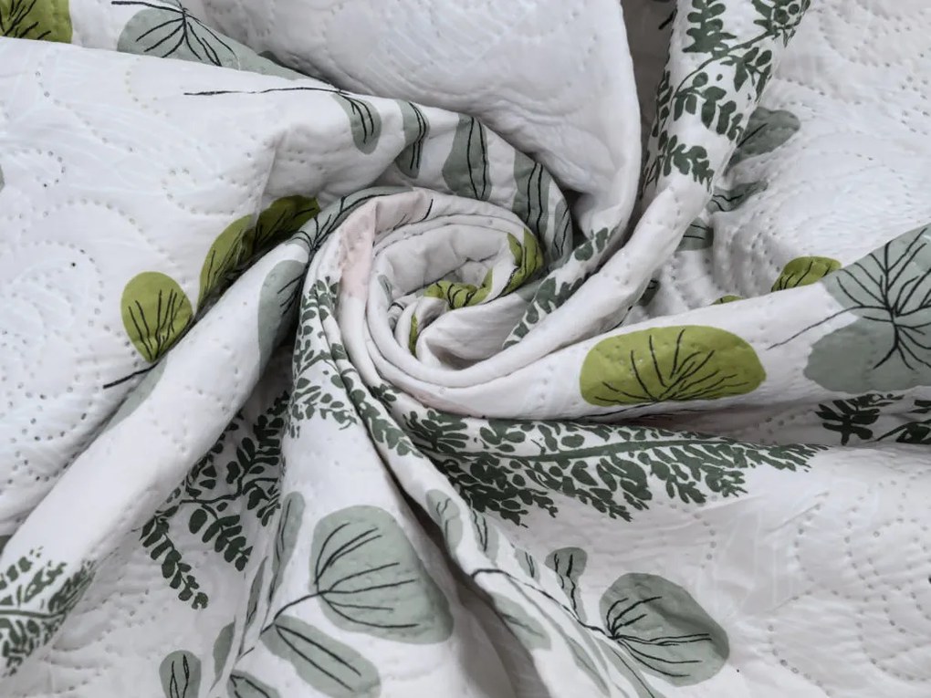 Ágytakaró SCANDI NATURE, zöld Méret: 170 x 210 cm