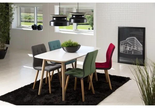 BERG étkezőasztal fehér színben