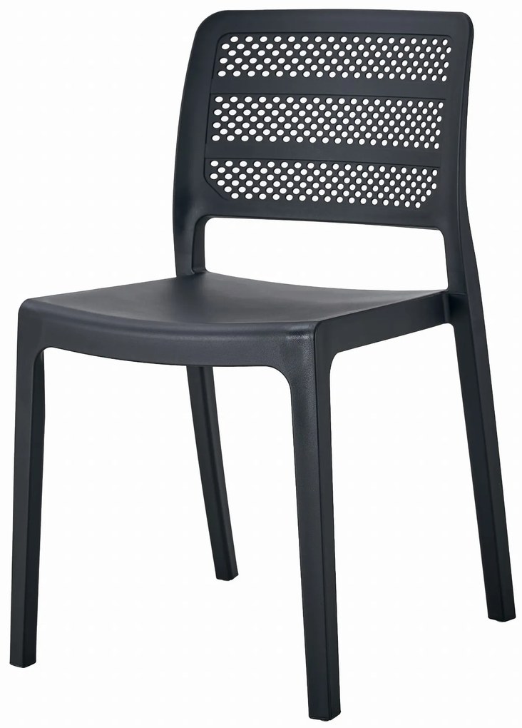 AKCIÓ Fekete műanyag szék PAGI II. osztály