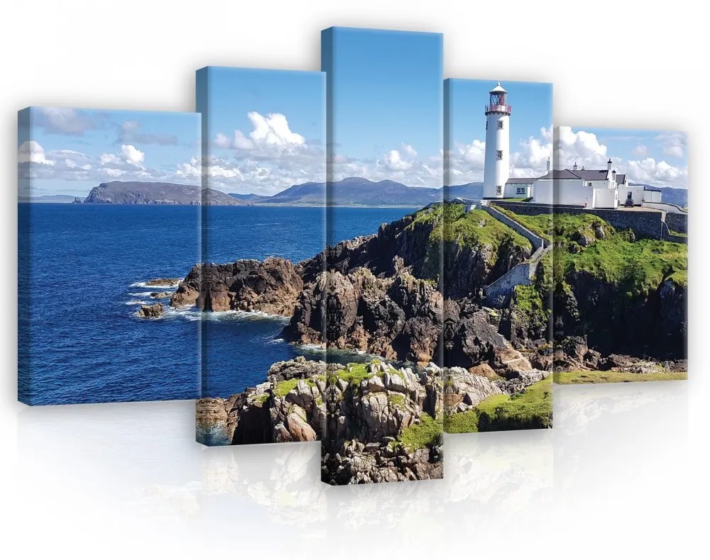 Vászonkép, 5 darabos, Világítótorony 170x100 cm méretben