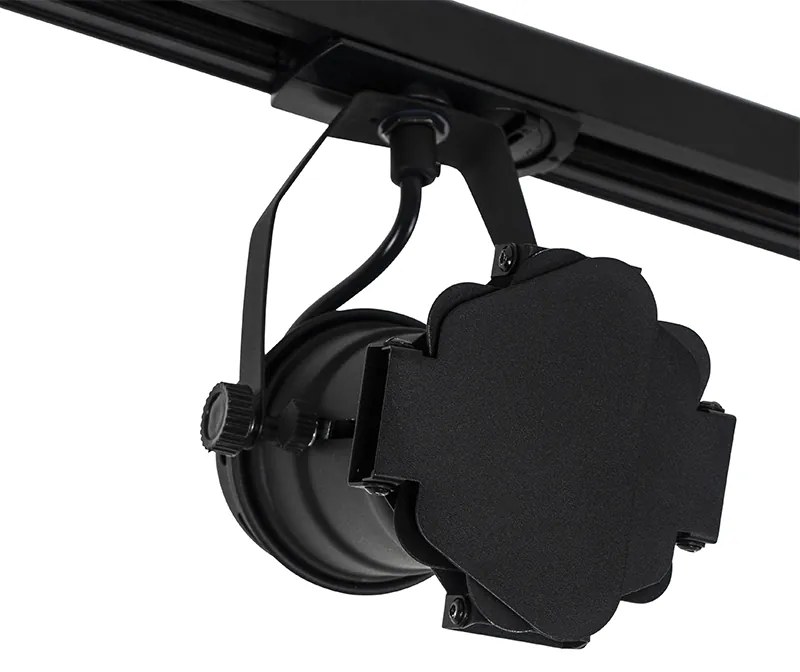 Sínrendszer 3 reflektorral fekete - Movie