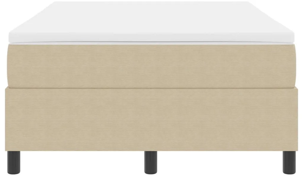 Boxspring Ágy Matraccal Világos Zöld Szürke 120x200 cm Corduroy Szövet